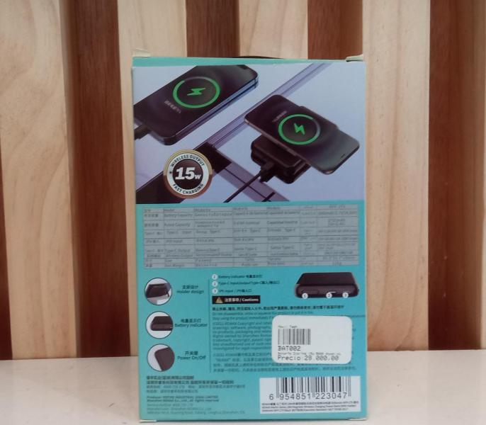 Bater&iacute;a Power Bank Magnetica Wekome