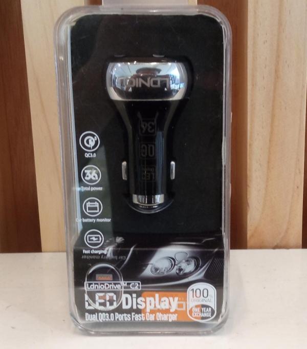 cargador Carro Led tipoC Ldnio