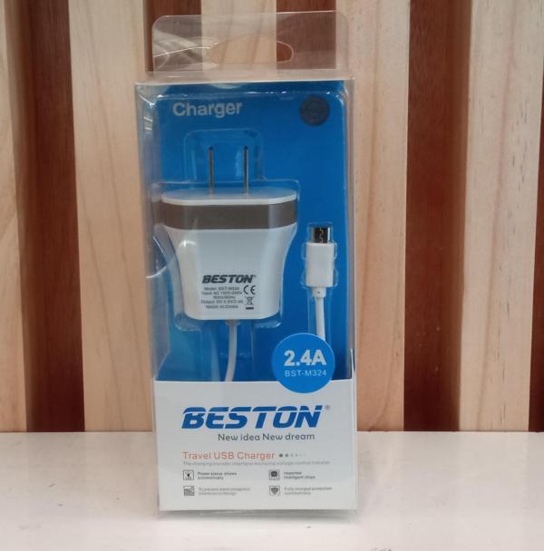 Cargador Compl Beston 2.4A micro Usb