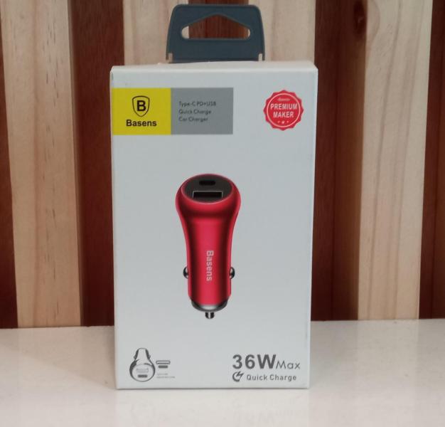 Cargador de Carro Basens 36W Tipo C