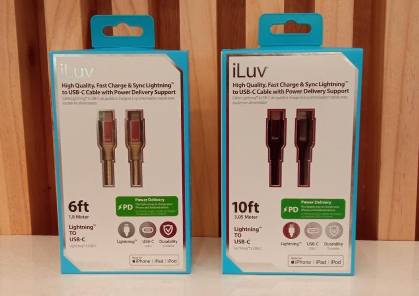 Cable iLuv Tipo Lightning/tipoC de 1,8m