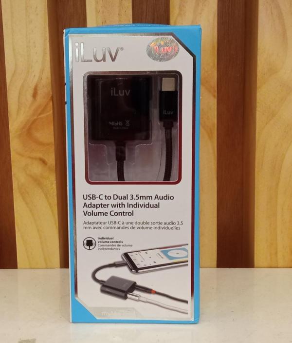 Cable iLuv USB-C a Dual 3.5MM