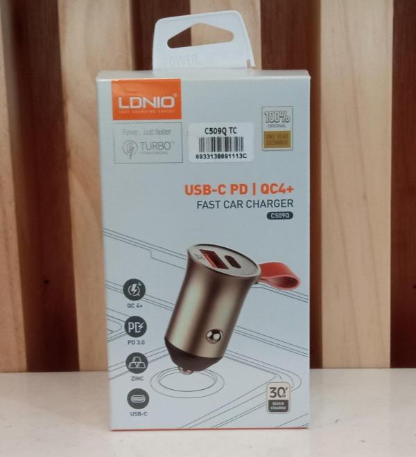 cargador Carro Ldnio Tipo C/USB